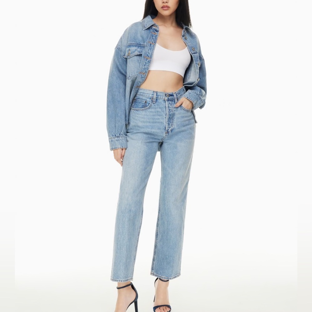 Aritzia High Rise Women Jeans - Light Blue